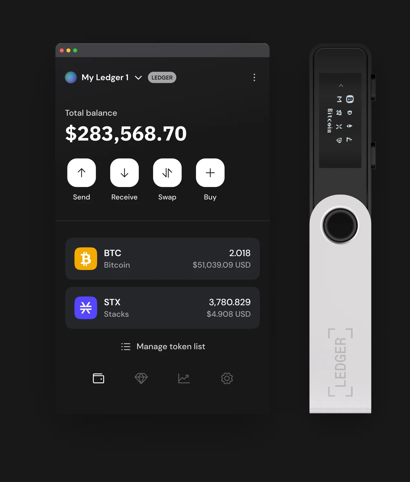 Xverse Extension and Ledger